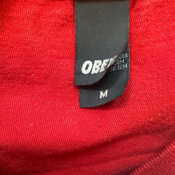 Obey Men's Box T-Shirt Bold Icon Red Size M Shepard Fairey Andre Pre-owned - Picture 5 of 5